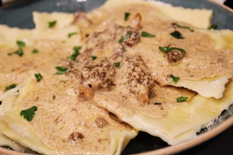 Ravioli with Morel Filling